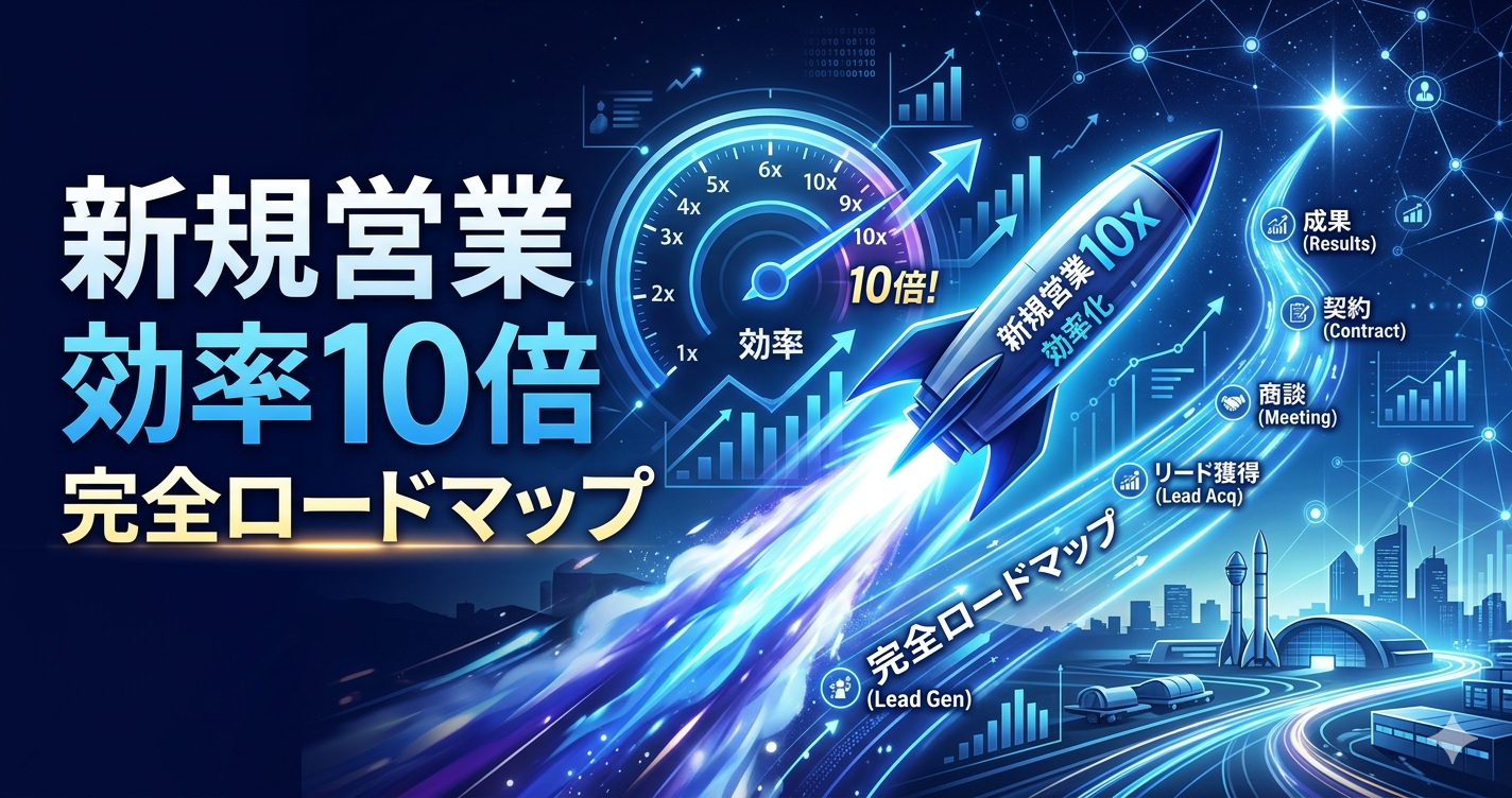 新規営業の効率を10倍にするロードマップ