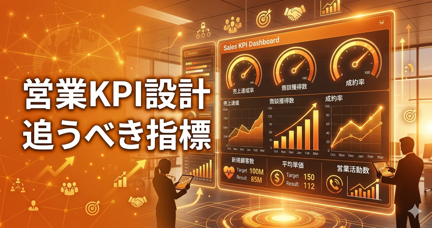 営業KPI設計 追うべき指標と改善法 2026年版
