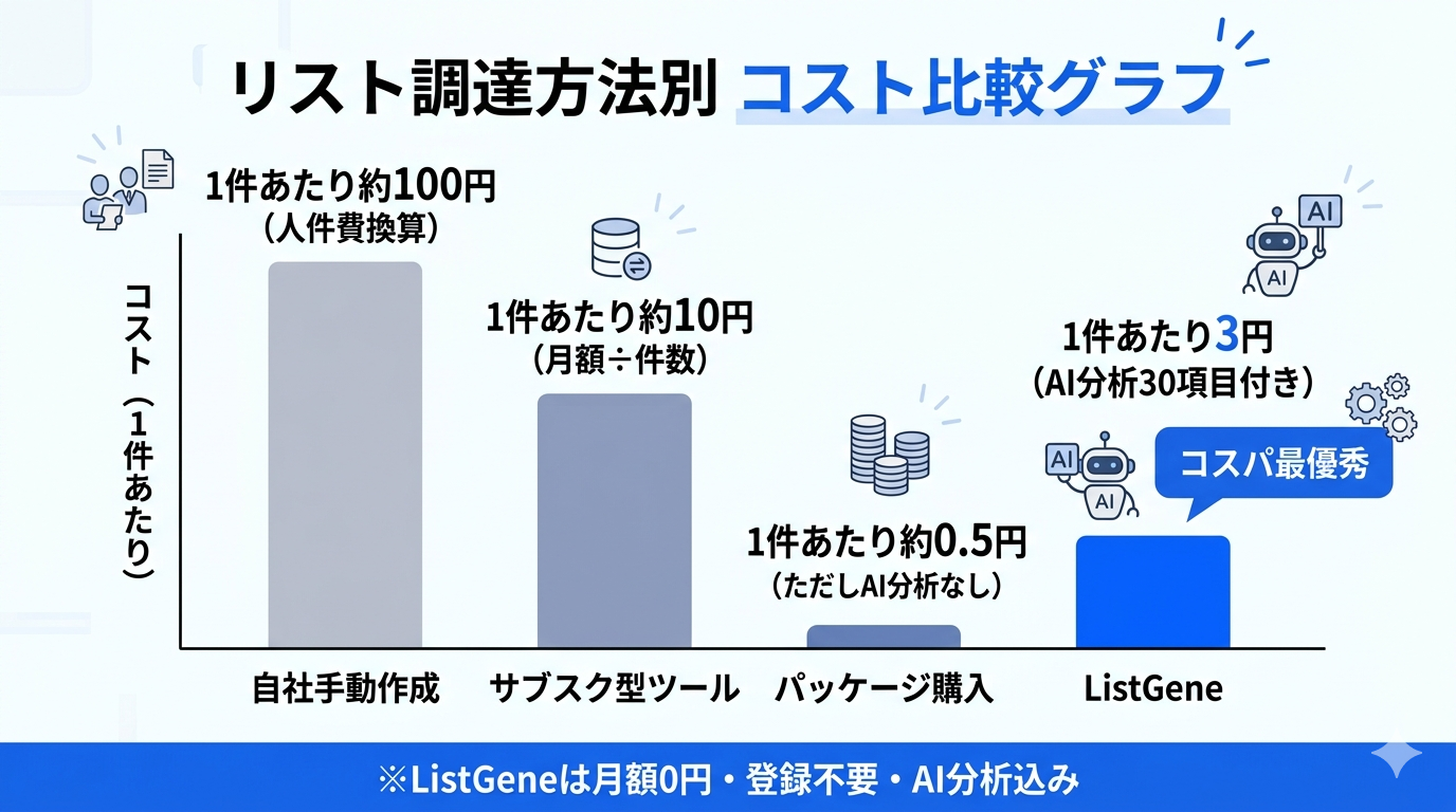 営業リストROI計算式とシミュレーション結果