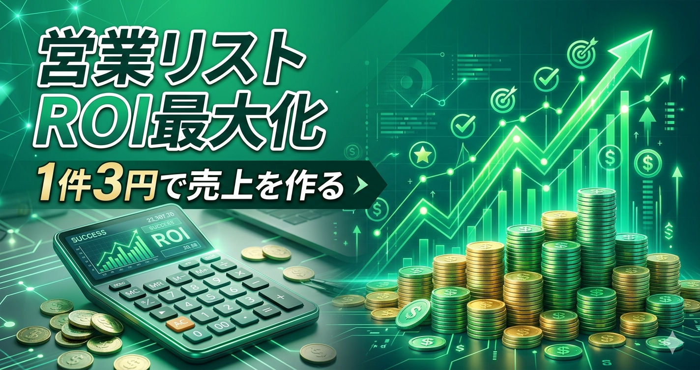 営業リストのROIを最大化する方法